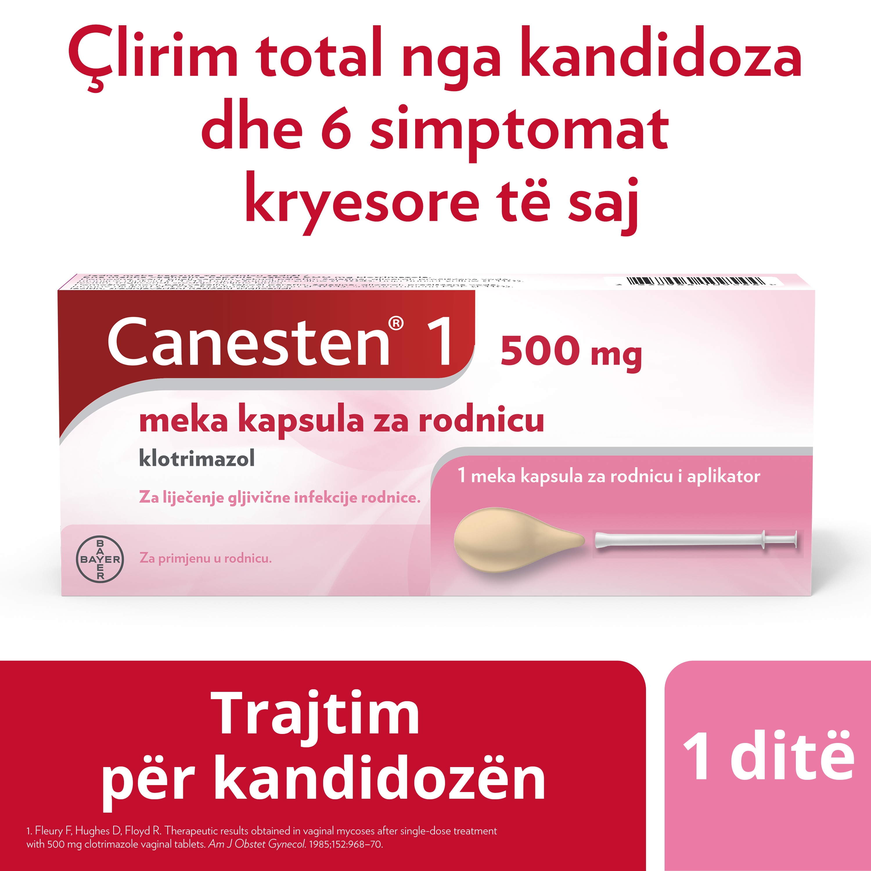 Canesten 1 kapsulë e butë vaginale 500 mg